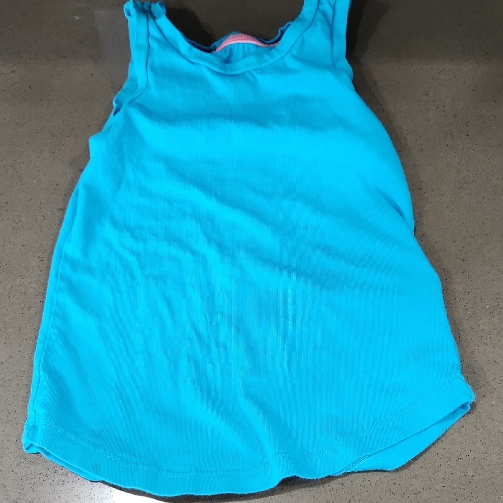 Blue Sleeveless Toddler Tank Top